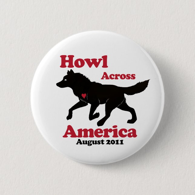 Howl Across America Button (Front)