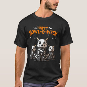 Howl o ween Cardigan Walsh Corgi Dog for Halloween T-Shirt