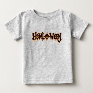 Howl-O-Ween Halloween Cute Dog Paw Pumpkin Infant Baby T-Shirt