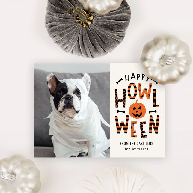 Howl-O-Ween Pet Halloween Photo Card (Creator Uploaded)