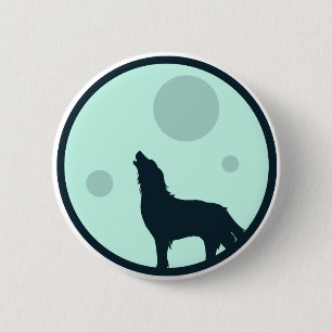 Howl to the Moon 6 Cm Round Badge