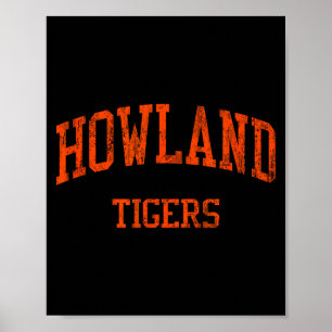 Howland High School Hs Warren Oh Vintage Srts Poster