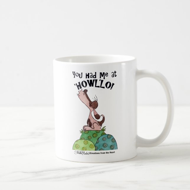 Howler Dog Coffee Mug (Right)