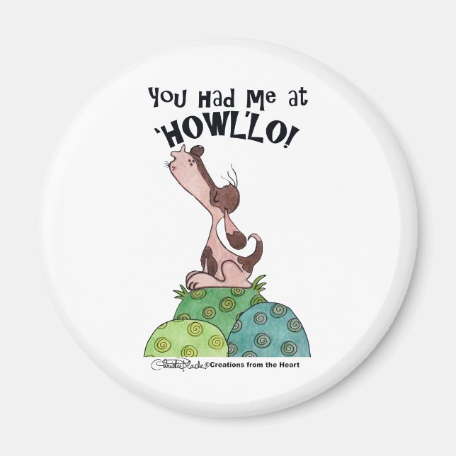 Howler Dog Magnet (Front)