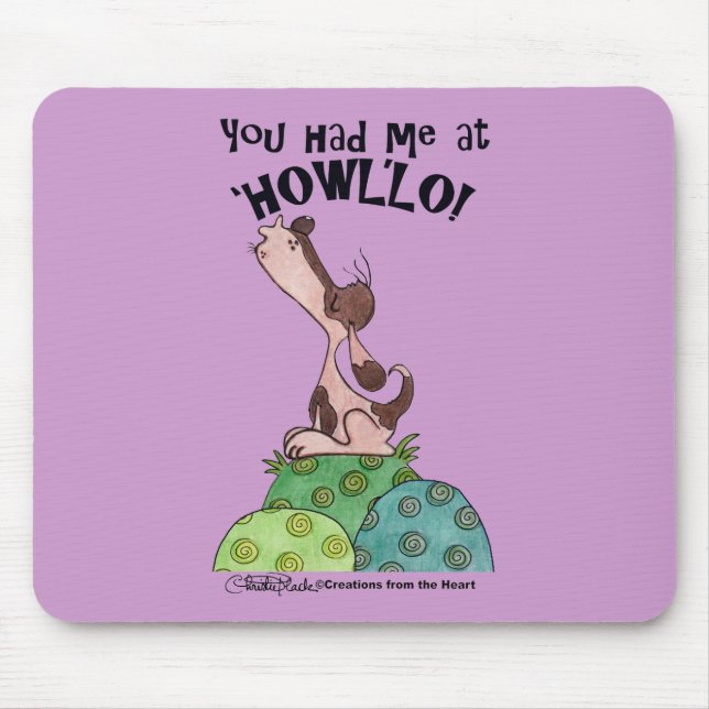 Howler Dog Mouse Mat (Front)