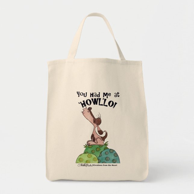 Howler Dog Tote Bag (Front)