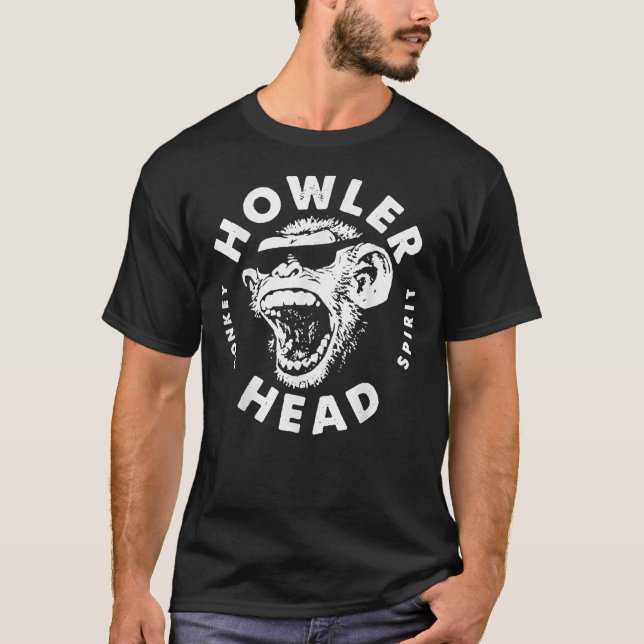 Howler Head Monkey Kentucky Bourbon Whiskey Essent T-Shirt (Front)