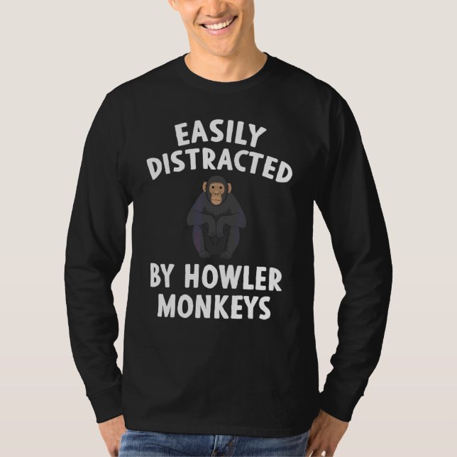 Howler Monkey Apparel  Awesome  Monkeys  Design T-Shirt (Front)