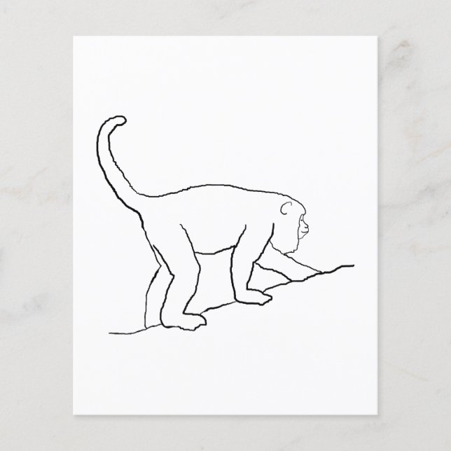 Howler Monkey, Walking. Flyer (Front)