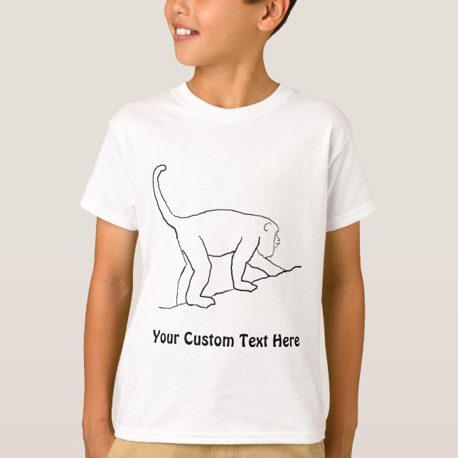 Howler Monkey, Walking. T-Shirt (Front)