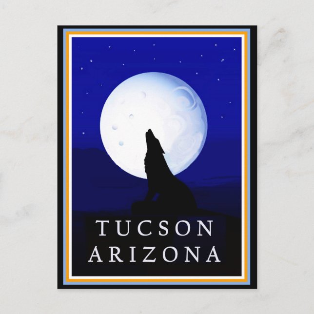 Howlin Coyote - Tucson Arizona Postcard (Front)