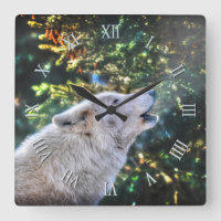 Howling Arctic Grey Wolf Photo Portrait