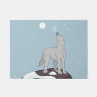 Howling Arctic Wolf