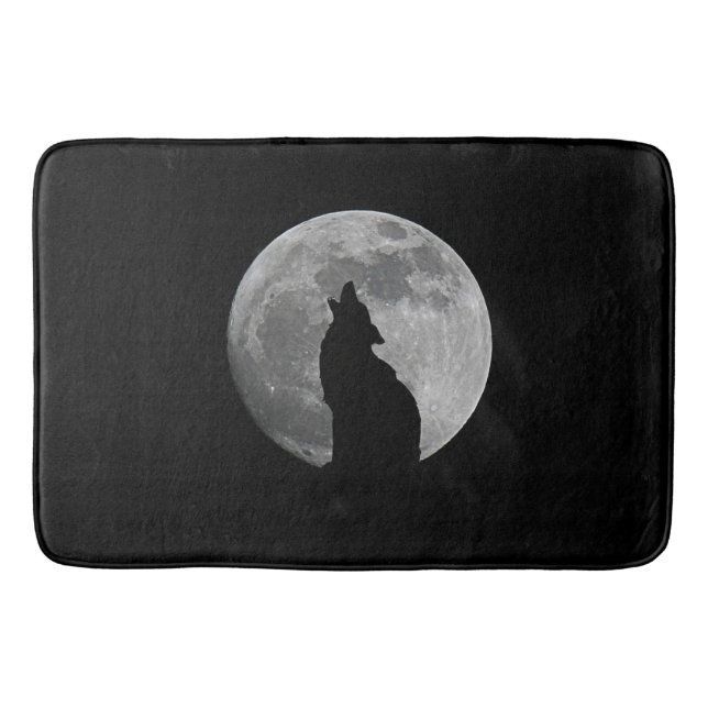 HOWLING AT THE MOON BATH MAT (Front)