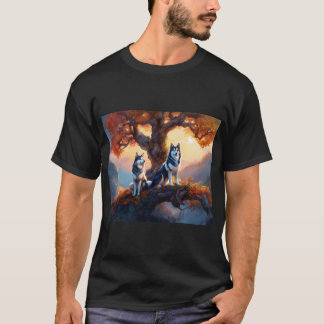 Howling at the Moon t-shirt design