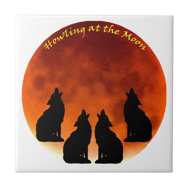Howling at the Moon Tile (Front)