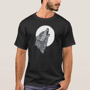Howling At The Moon Wolves Wolf 5 T-Shirt