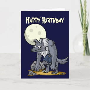 Howling Birthday Card