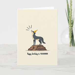 Howling Birthday Celebration Card