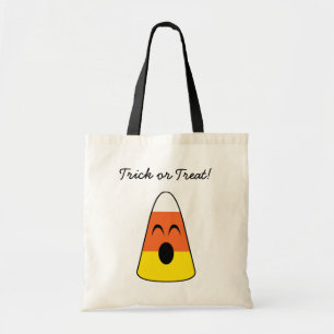 Howling candy corn orange trick or treat Halloween Tote Bag