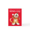 Howling carol singing dog art Christmas card
