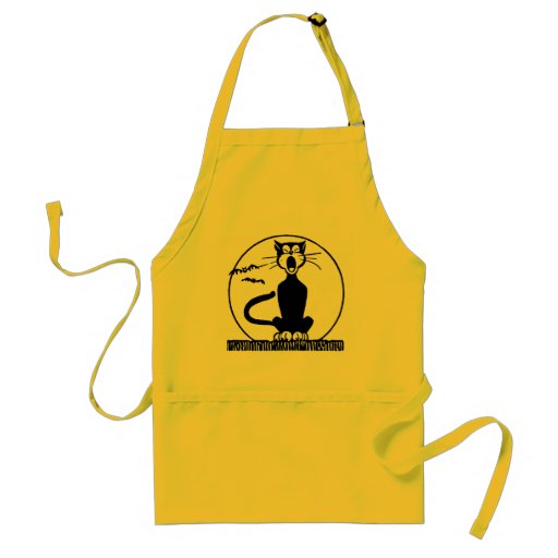 Image of Howling Cat and Moon Apron