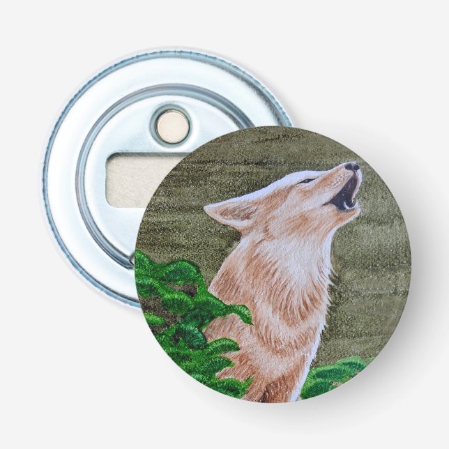 Howling Coyote Bottle Opener (Front)
