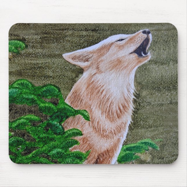 Howling Coyote Mouse Mat (Front)