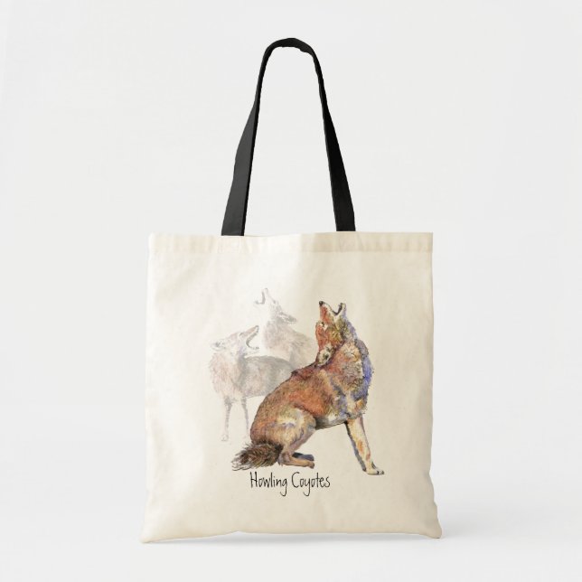 Howling Coyotes Shopping Bag tote (Front)
