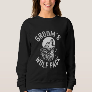 Howling Groom's Wolf Pack Groomsmen Bachelor Party Sweatshirt