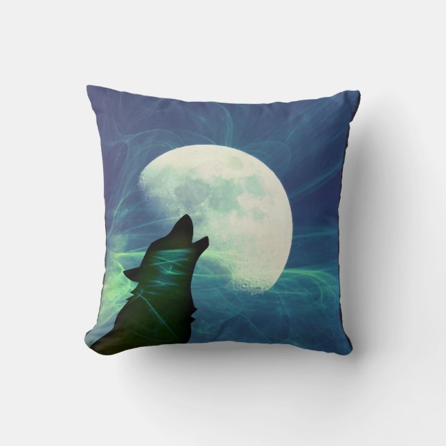 Howling Moon Cushion (Front)