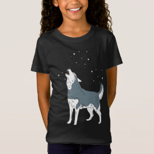 Howling Siberian Husky Puppies Funny Dog Lover T-Shirt