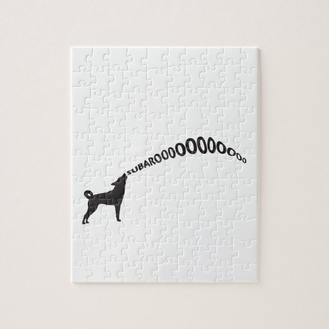 Howling Subaru Dog Jigsaw Puzzle (Vertical)