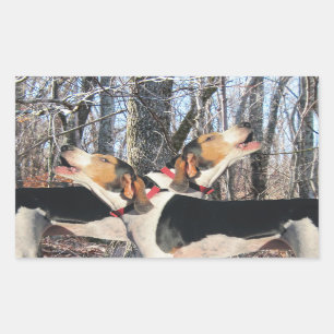 Howling Treeing Walker Coonhound Stickers