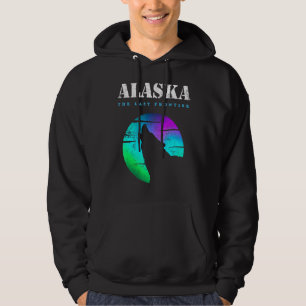 Howling Wolf Alaska Native American Alaska Tribal Hoodie