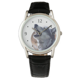 Howling Wolf And Full Moon Watch