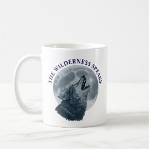 Howling Wolf and Moon Coffee Mug