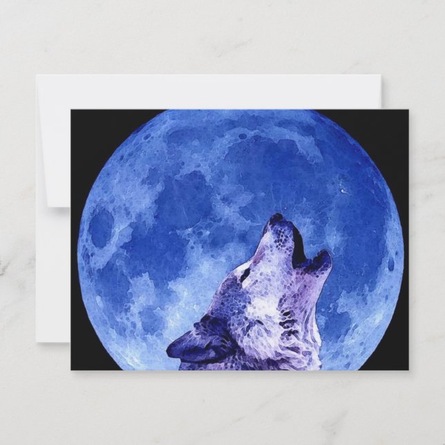 Howling Wolf at Moon (Front)