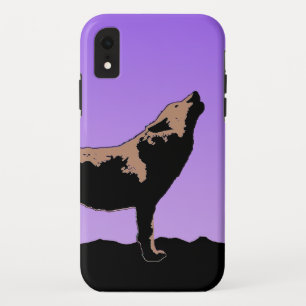 Howling Wolf at Sunset - Original Wildlife Art iPhone XR Case