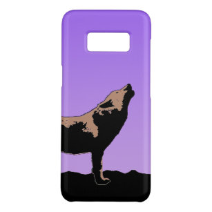 Howling Wolf at Sunset  - Original Wildlife Art Case-Mate Samsung Galaxy S8 Case