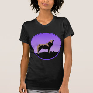 Howling Wolf at Sunset - Original Wildlife Art T-Shirt