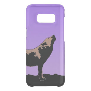 Howling Wolf at Sunset  - Original Wildlife Art Uncommon Samsung Galaxy S8 Case