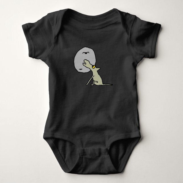 Howling Wolf Baby Bodysuit (Front)