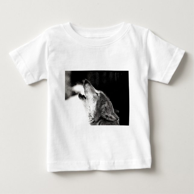 Howling Wolf Baby T-Shirt (Front)