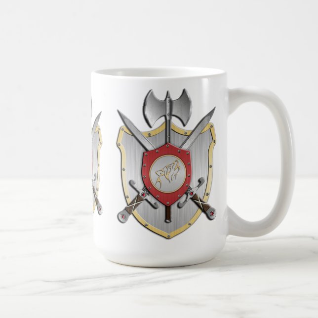 Howling Wolf Battle Crest Coffee Mug (Right)
