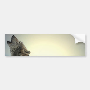 Howling Wolf Bumper Sticker