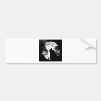 Howling Wolf Bumper Sticker