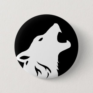 Howling Wolf Button