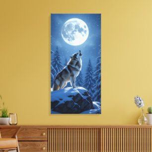 Howling Wolf Canvas Print