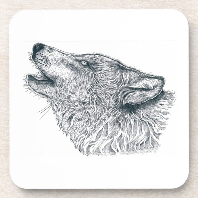 Howling Wolf Coaster (Front)